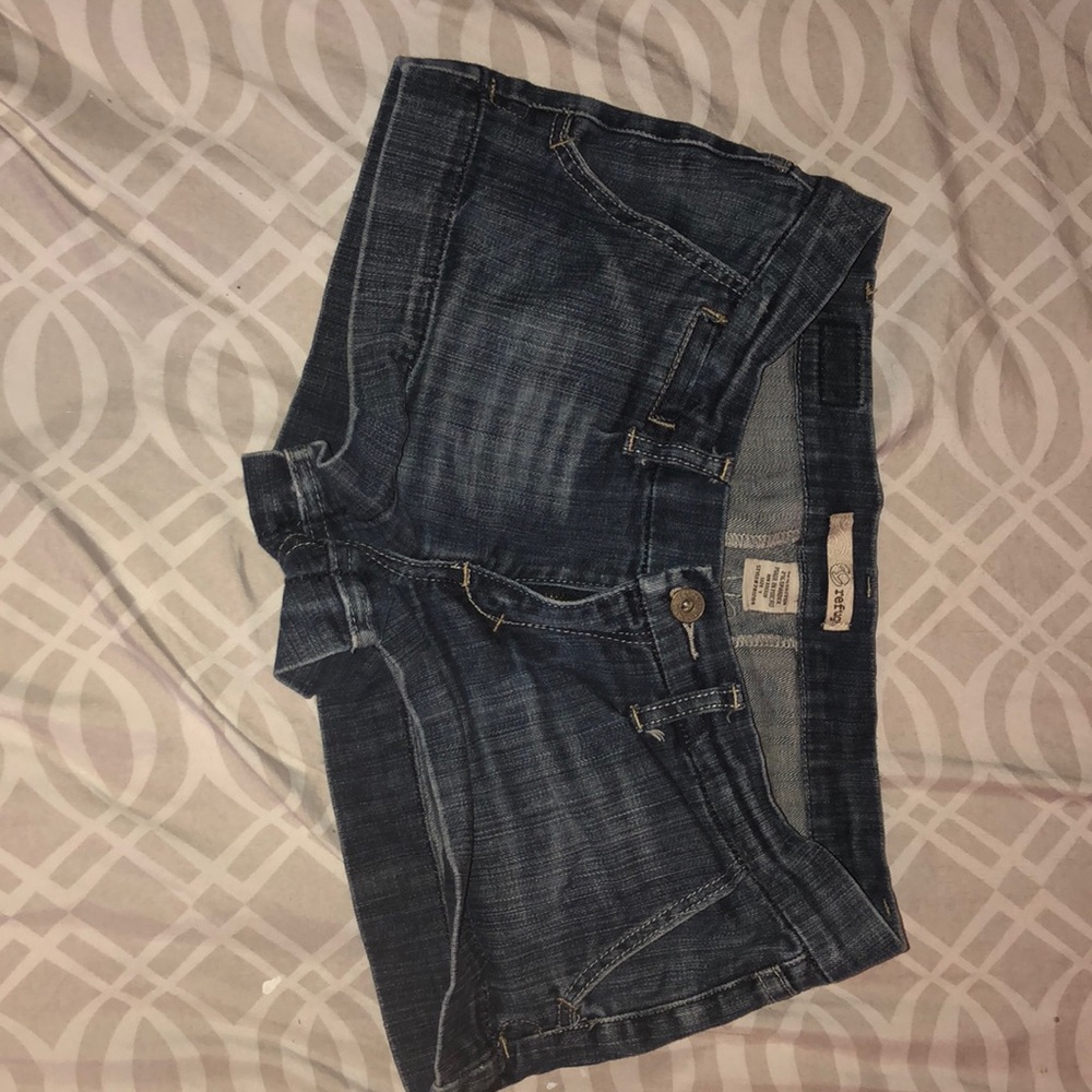 Denim booty shorts